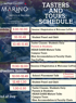 Tasters And Tours Schedule 2026 Final