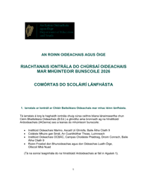 Final Irish Bachelor Of Education (Primary Teaching) Mature Entry Requirements 2026