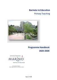B.Ed. Programme Handbook